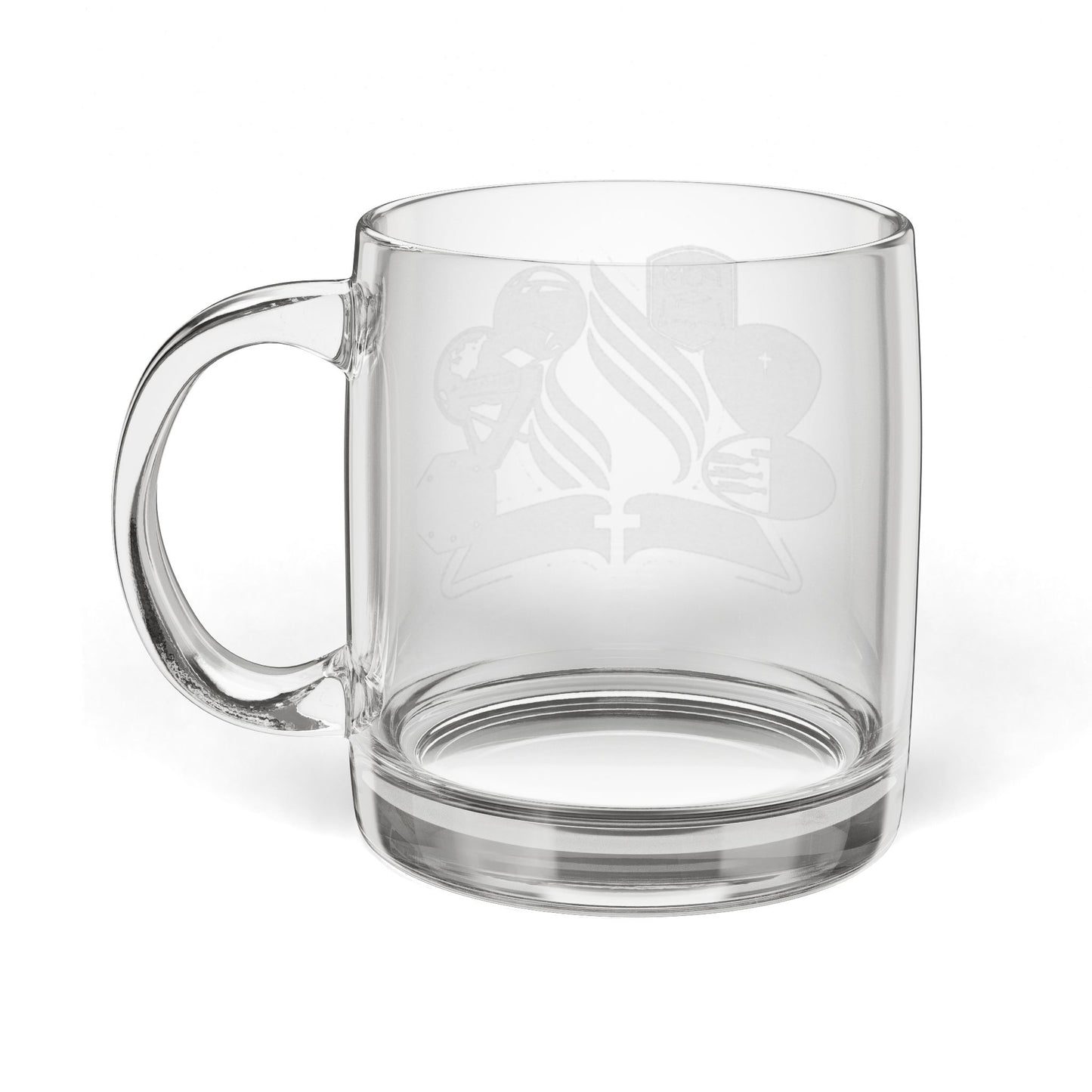 Glass Coffee Mug, 12.25oz (Engraving)