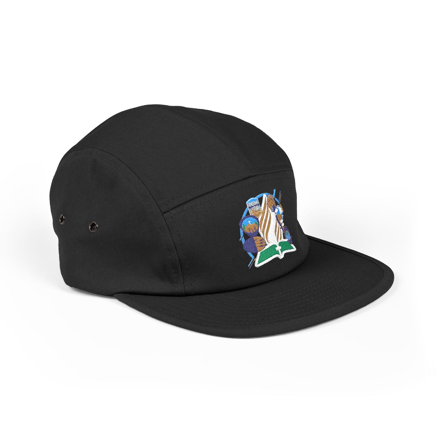 Stylish Embroidered 5 Panel Cap for Nature Lovers, Casual Days, Outdoor Adventures, Gifts for Him or Her, Cool Accessory