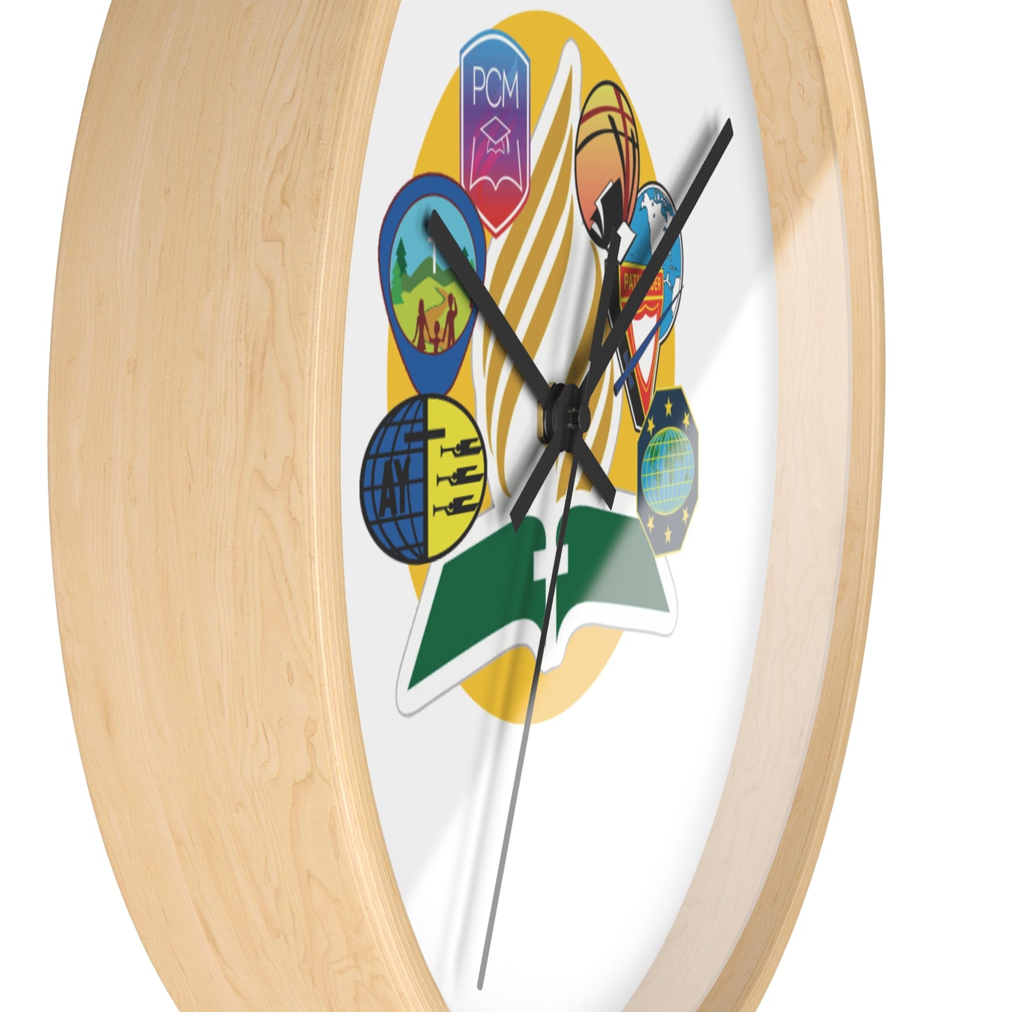 Custom Educational Wall Clock with Inspirational Design, Study Room Decor, Perfect Gift for Teachers, Students, and Graduates