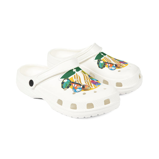 Colorful AOP EVA Foam Rubber Crocs - Fun, Comfortable, Lightweight Footwear for All Occasions, Perfect for Summer, Pool Days, Casual Outings