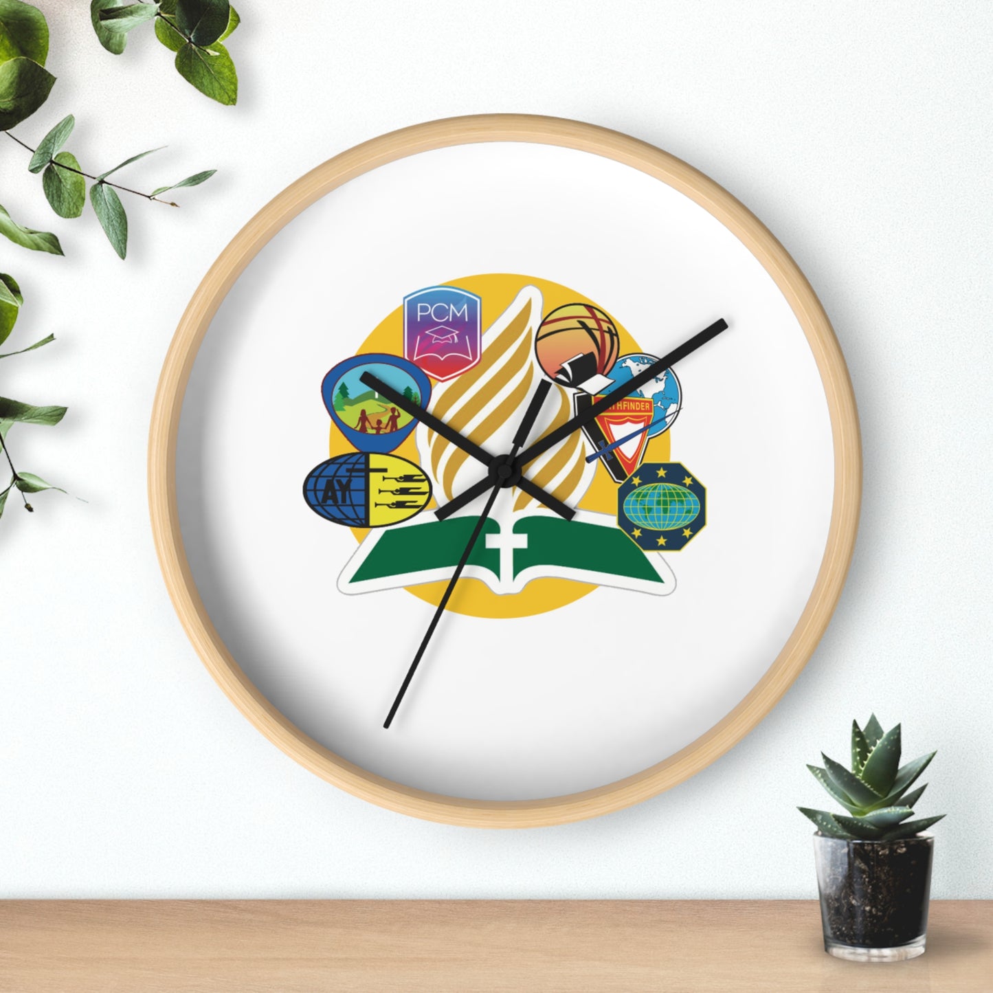 Custom Educational Wall Clock with Inspirational Design, Study Room Decor, Perfect Gift for Teachers, Students, and Graduates
