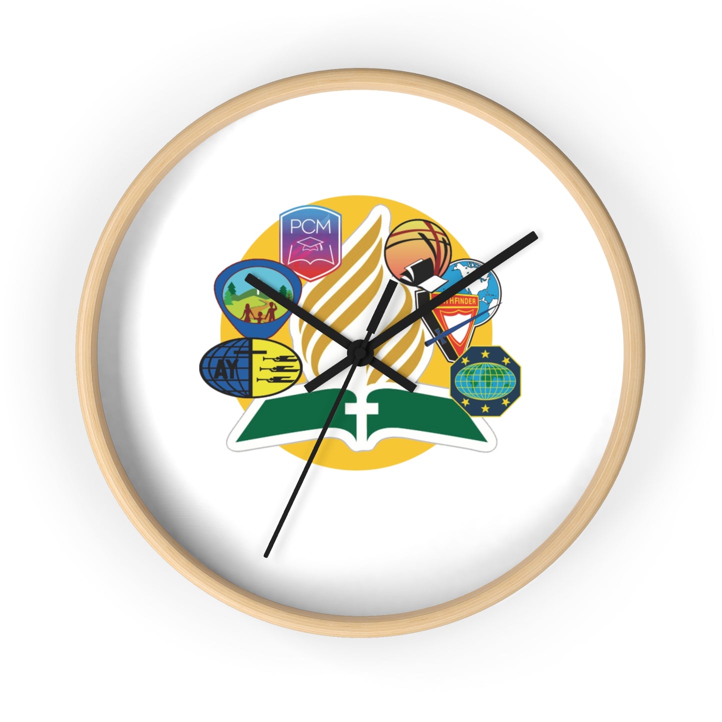 Custom Educational Wall Clock with Inspirational Design, Study Room Decor, Perfect Gift for Teachers, Students, and Graduates