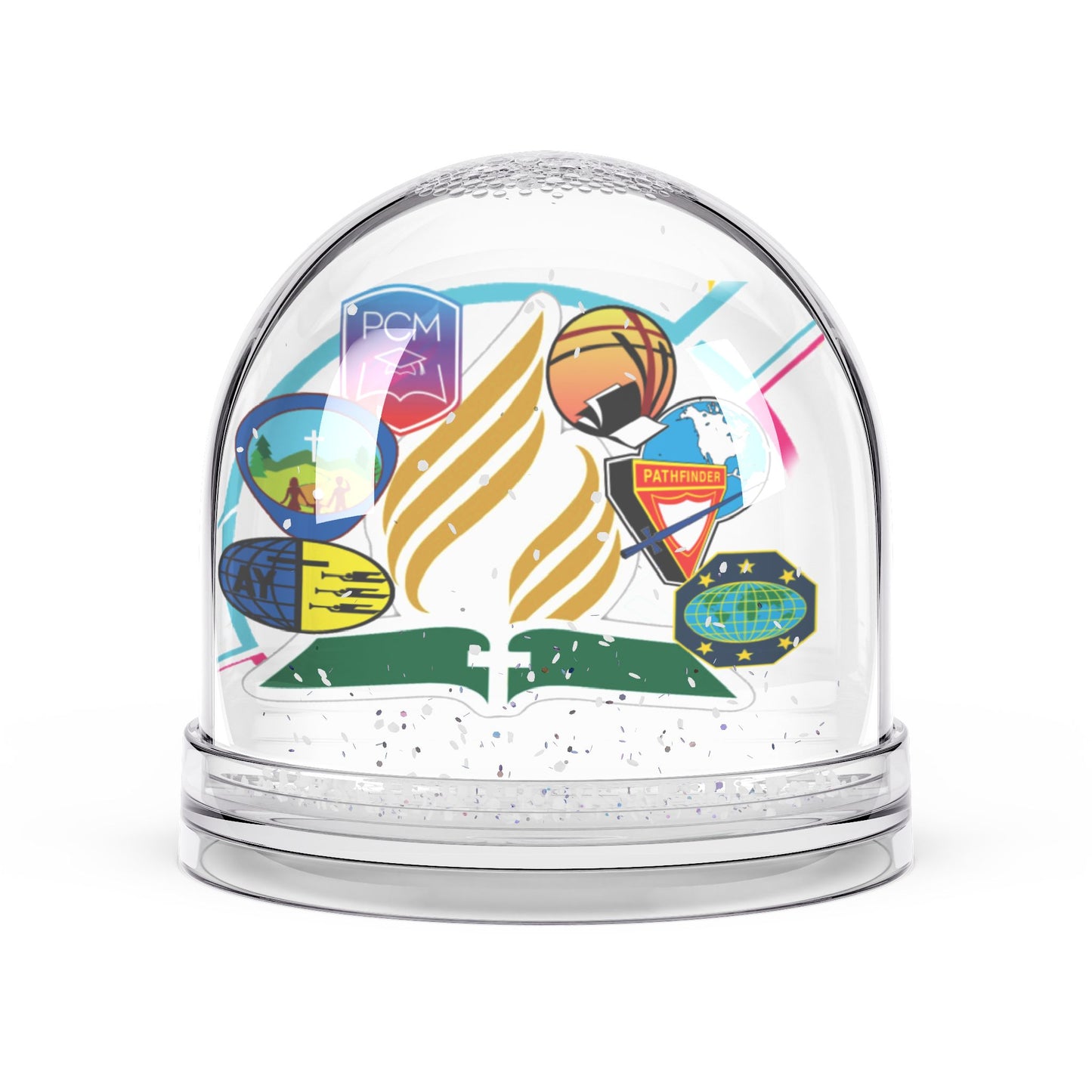 Adventure-Themed Snow Globe, Perfect Gift for Travelers, Holiday Decor, Collectible Keepsake, Unique Home Decor