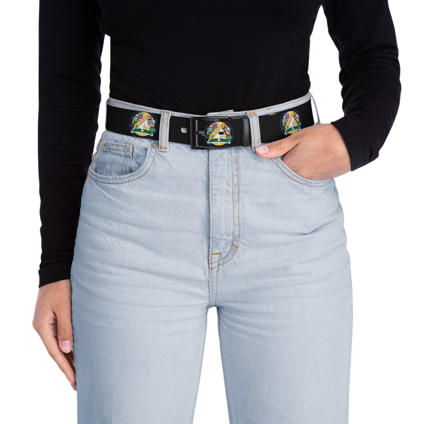 Stylish Graphic Belt for Everyday Wear, Fashion Belt for Casual Looks, Accessory for Men and Women, Unique Gift Idea
