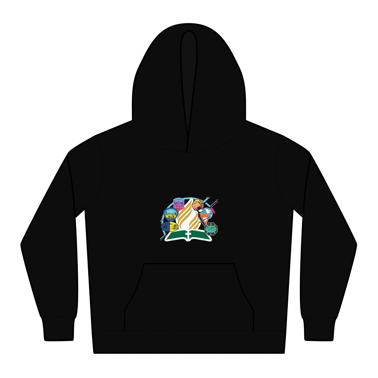 Colorful Kids Relax Hoodie, Fun Graphic Pullover for Boys and Girls, Perfect for Playdates, Birthdays, Cozy Days
