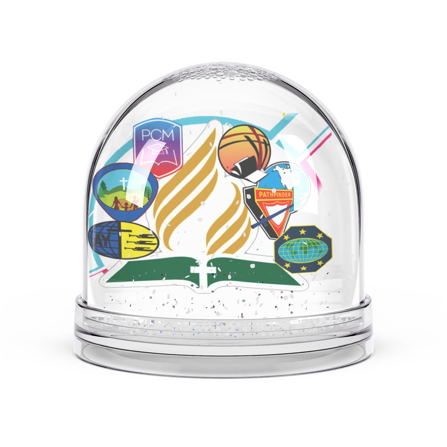 Adventure-Themed Snow Globe, Perfect Gift for Travelers, Holiday Decor, Collectible Keepsake, Unique Home Decor