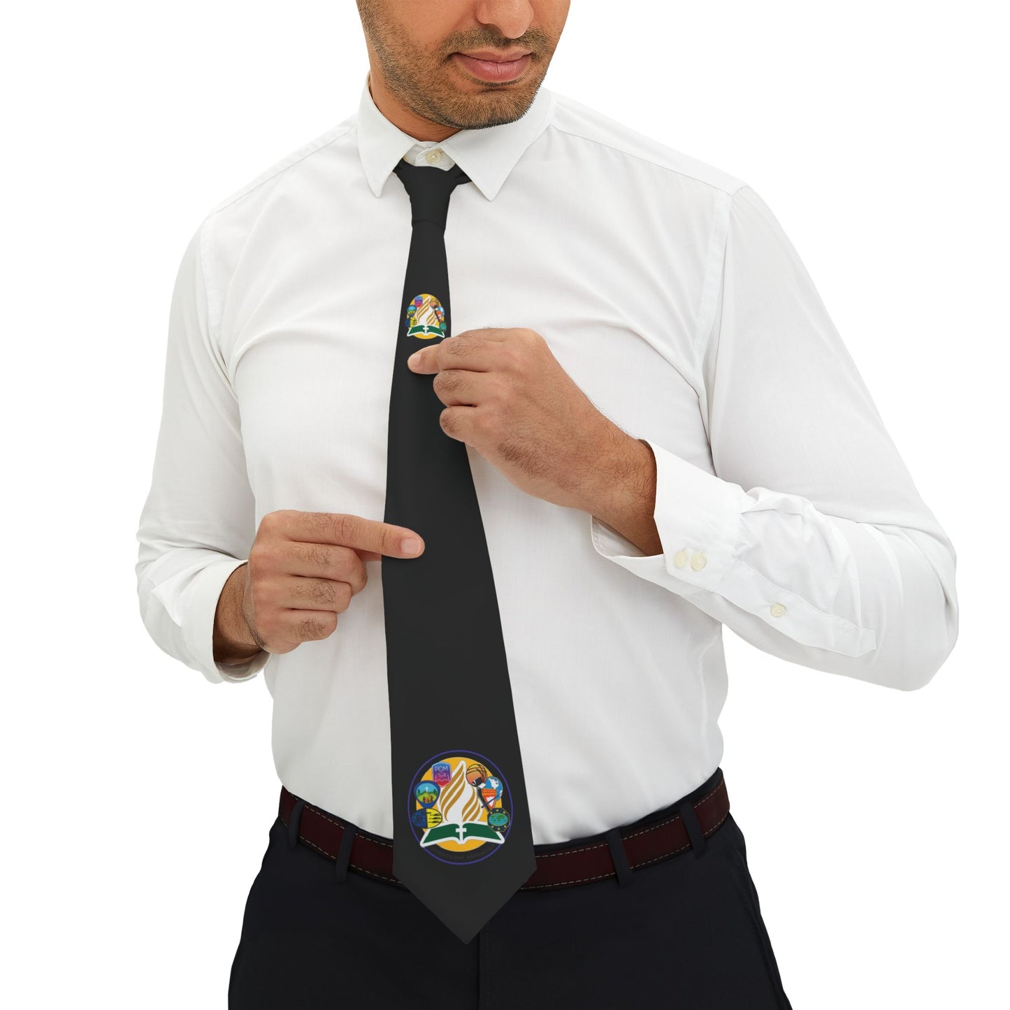 Elegant Graphic Necktie, Unique Tie for Weddings, Formal Events, Father's Day Gift, Business Attire, Stylish Neckwear