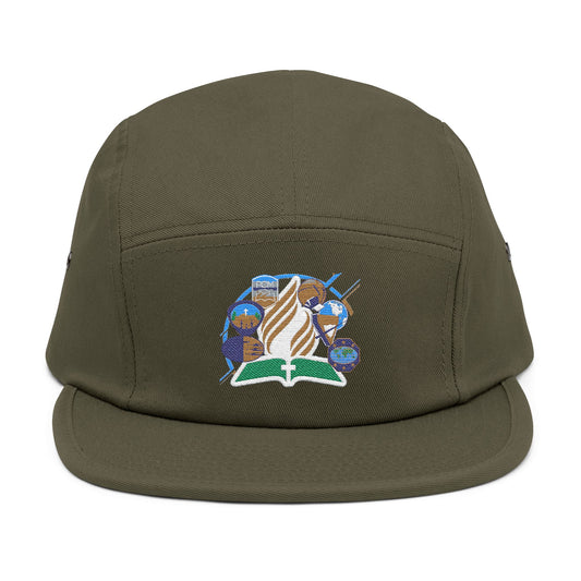 Stylish Embroidered 5 Panel Cap for Nature Lovers, Casual Days, Outdoor Adventures, Gifts for Him or Her, Cool Accessory