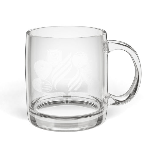 Glass Coffee Mug, 12.25oz (Engraving)